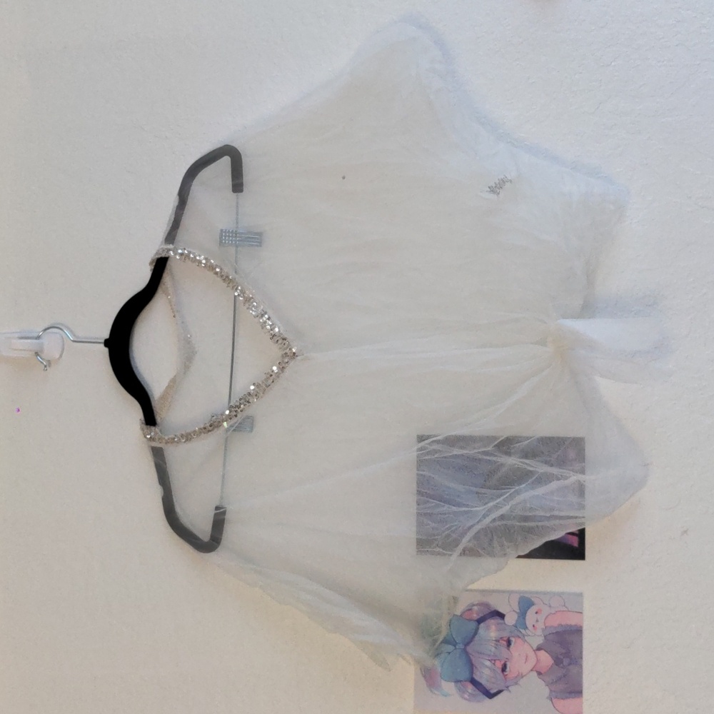 Sheer White Italian Boutique Tie-Front Shirt